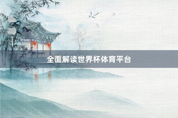 全面解读世界杯体育平台